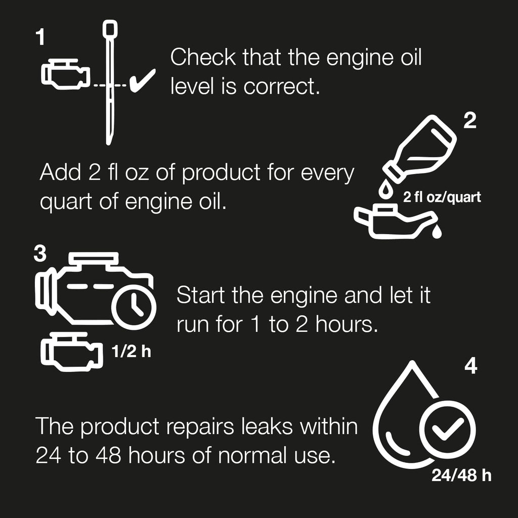 ERRECOM Stop Up, Engine Oil Stop Leak, 8 Fl.Oz Bottle (Engine Oil Stop Leak)
