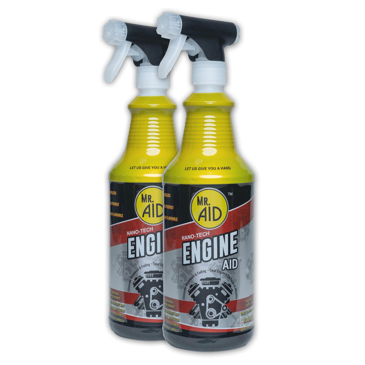 Engine AID Effectively Cleans Car Engine Bays Without The Need For Water, Formula Designed To Remove Dirt, Oils & Grease, Non-Flammable & ECO Friendly, (32 Fl Oz) W/1/Microfiber Towel (1-Pack)