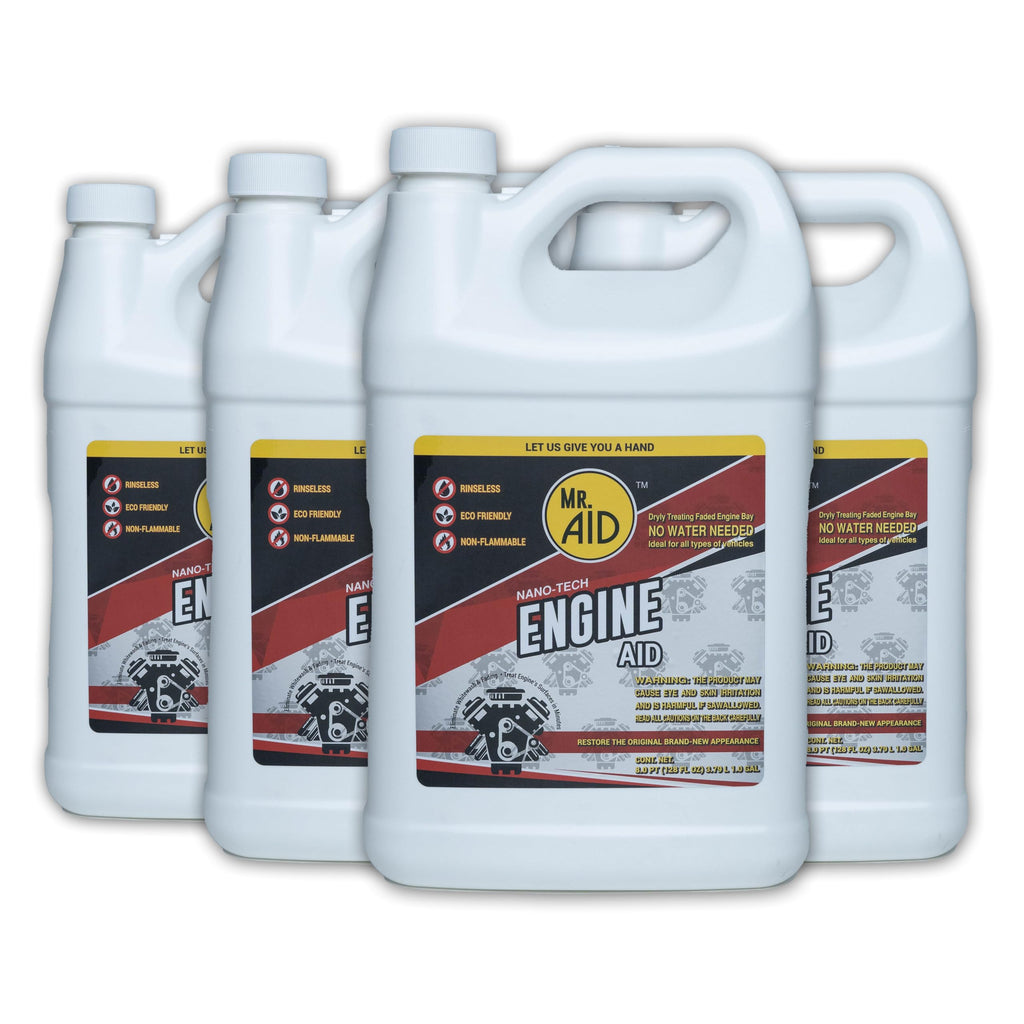 Engine AID Effectively Cleans Car Engine Bays Without The Need For Water, Formula Designed To Remove Dirt, Oils & Grease, Non-Flammable & ECO Friendly, (32 Fl Oz) W/1/Microfiber Towel (1-Pack)